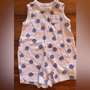 Baby Gap Sleeveless Blueberries Romper size 0-3 months